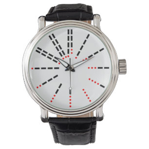 Morsealfabetklocka Armbandsur