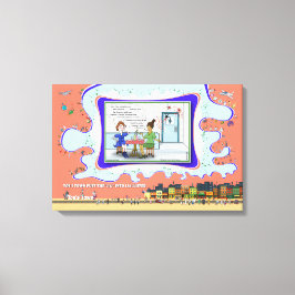 Morsekod | Absurd Ordförbindelse Humor 24x16 Canvastryck