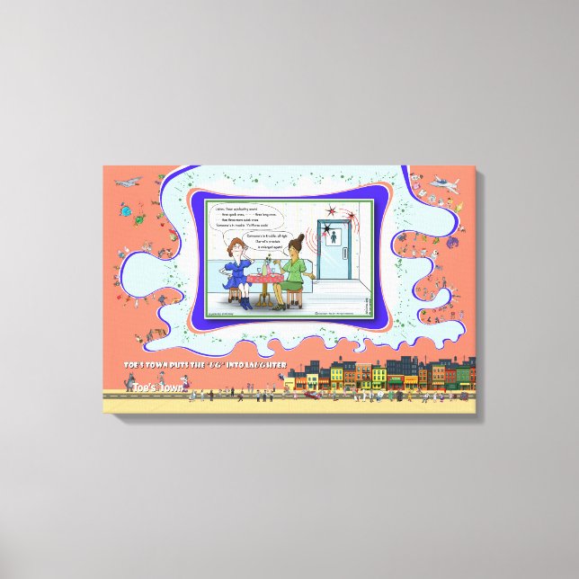 Morsekod | Absurd Ordförbindelse Humor 24x16 Canvastryck (Framsida)