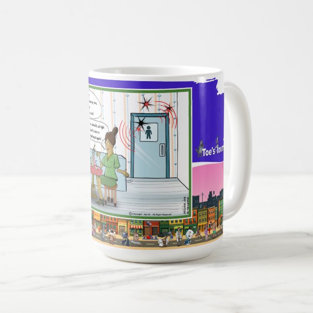 Morsekod | Absurd ordlek Humor Klassiker Kaffemugg (Framsida höger)