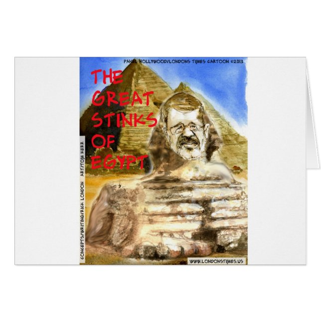 Morsi Underbara Egypten Lusnyj Hälsningskort (Framsidan Horizontal)