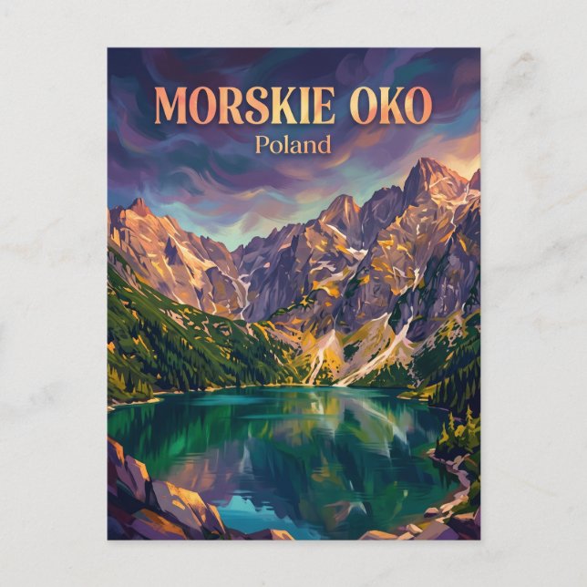 Morskie Oko Polen Vykort (Framsida)