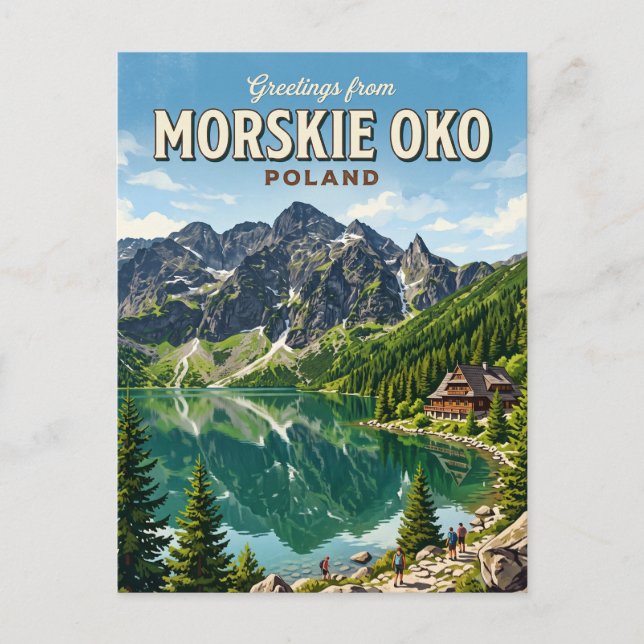 Morskie Oko Polen Vykort (Framsida)