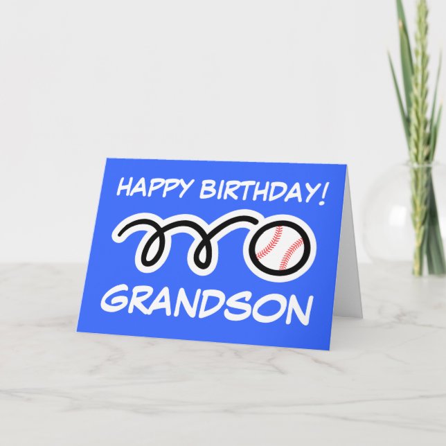 Morson Birthday-kort med basebolldesign Kort (Framsida)