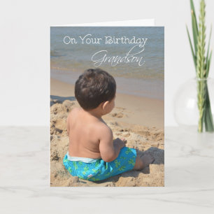 Morson Birthday, pojken på Beach Kort