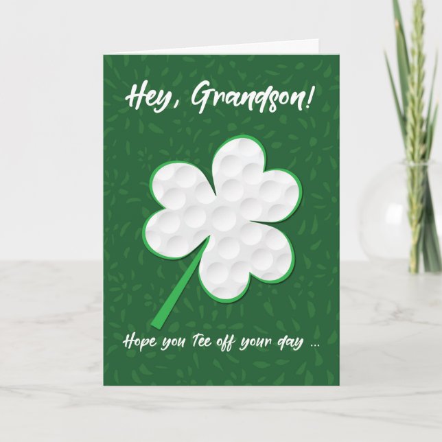 Morson Golf Sports St. Patrick's Day Shamrock Kort (Framsida)