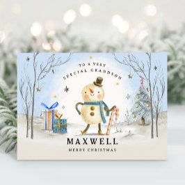 Morson-julkort, blått Helgdag-kort Helgkort