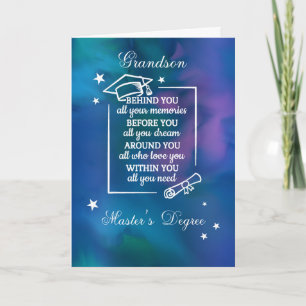 Morson Master's Degree Studenten Quote Blue Kort