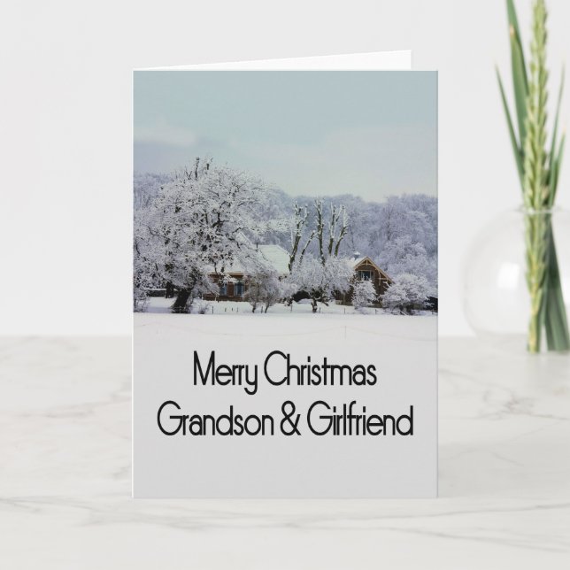 Morson och hans Girlkompis God jul-kort Helgkort (Framsida)