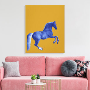 Morson på Godolphin Arabian ... Blue Horse Canvastryck