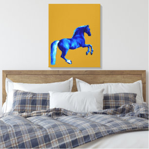 Morson på Godolphin Arabian ... Blue Horse Canvastryck
