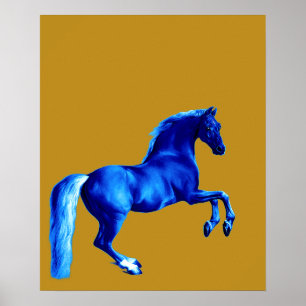 Morson på Godolphin Arabian ... Blue Horse Poster