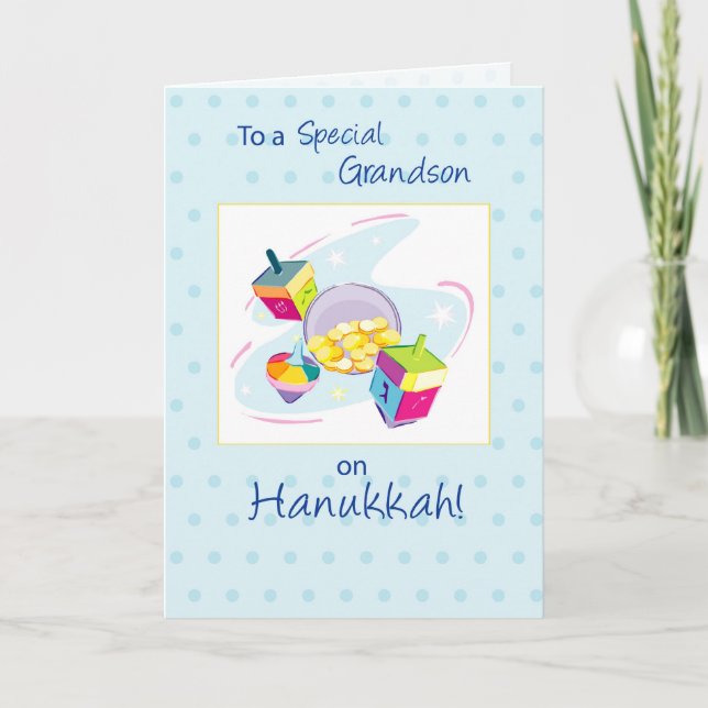 Morson på Hanukkah Helgkort (Framsida)