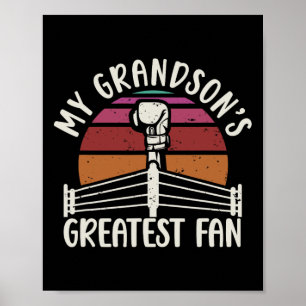 Morsons Underbarare Fläkt Boxing Grandma Boxing Gr Poster