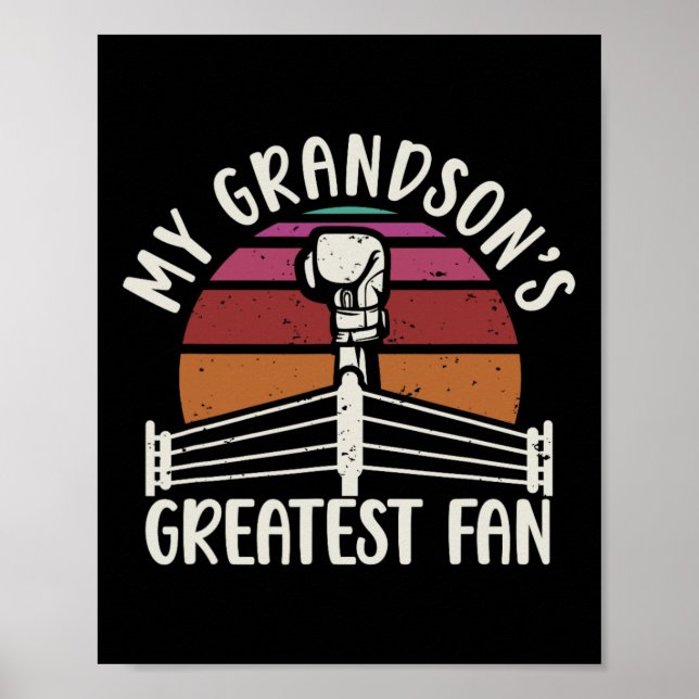 Morsons Underbarare Fläkt Boxing Grandma Boxing Gr Poster (Framsidan)