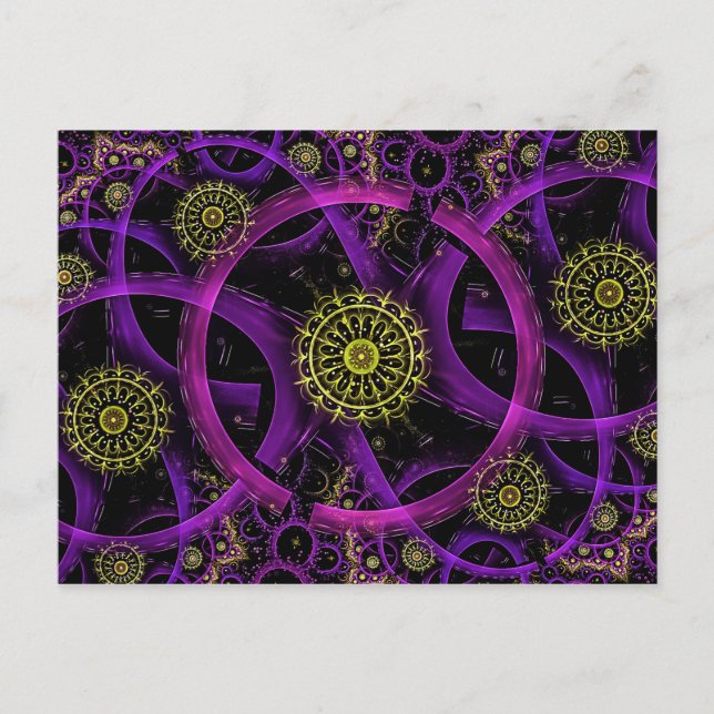 Mortacitacitatrocka för blomman guld vykort (Framsida)