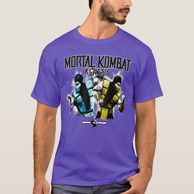 Mortal Kombat Klassiska Karaktärer SubZero och Sco T Shirt (Framsida)