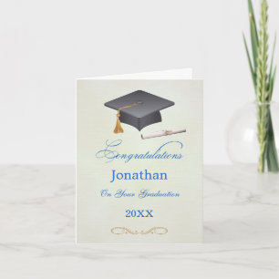 Mortar och diploma Studenten Grattiss Gard Kort
