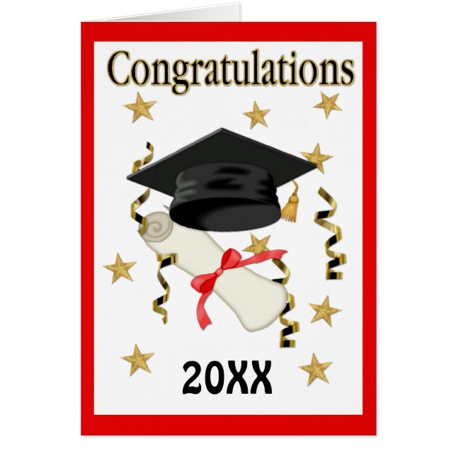 Mortar och diplomat 20XX - Anpassa insidan Hälsningskort (Framsidan)