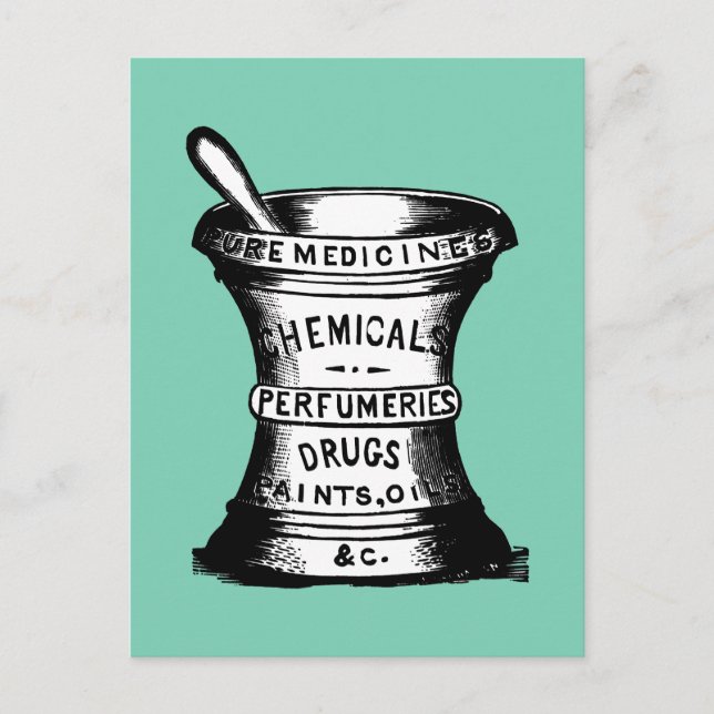 Mortar och mortel vykort (Framsida)