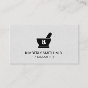 Mortar och Pestle Farmaceut Medicin Visitkort