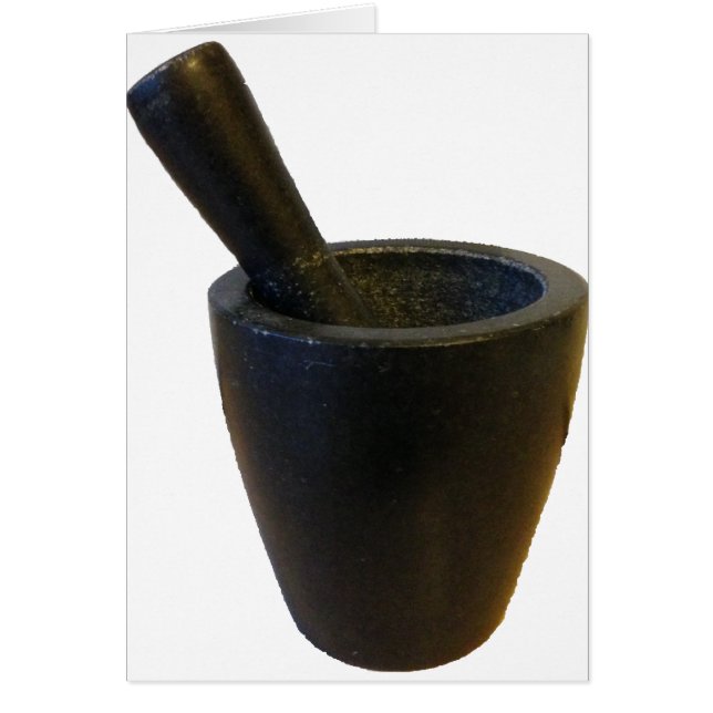 Mortar och Pestle Hälsningskort (Framsidan)