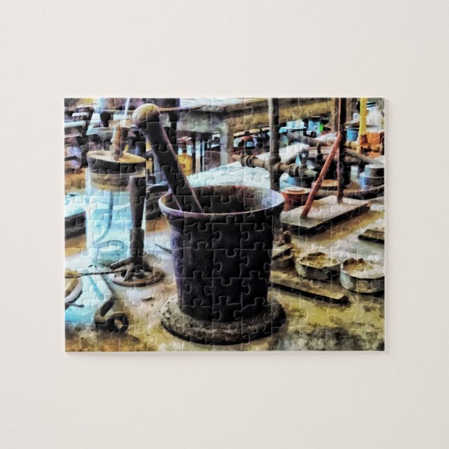 Mortar och Pestle i Chem Lab Pussel (Horisontell)