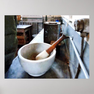 Mortar och Pestle i Lab Poster