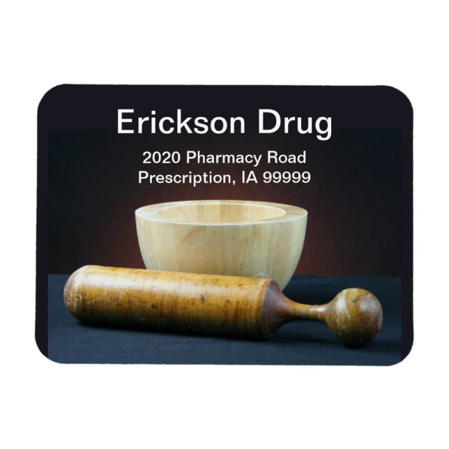 Mortar och Pestle Magnet (Horisontell)