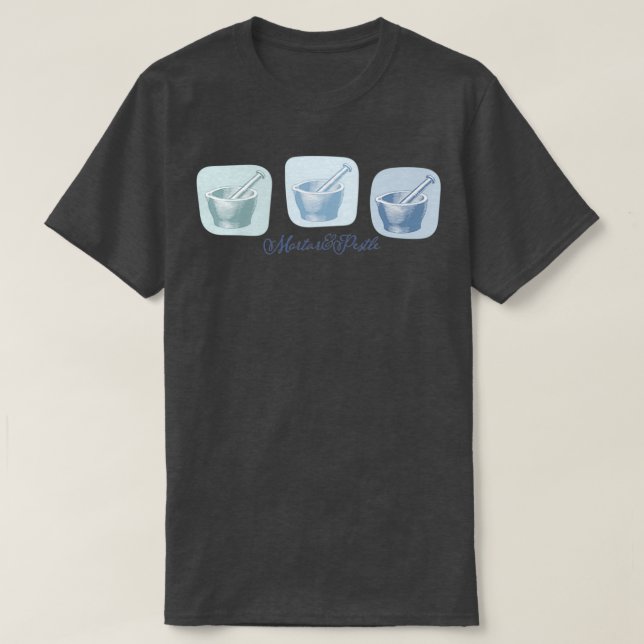 Mortar och Pestle mönster T Shirt (Design framsida)