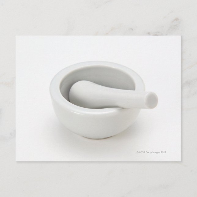Mortar och Pestle Vykort (Framsida)