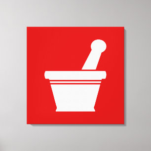 Mortar & Pestle Canvastryck