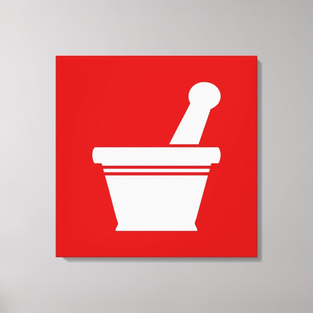 Mortar & Pestle Canvastryck (Framsida)