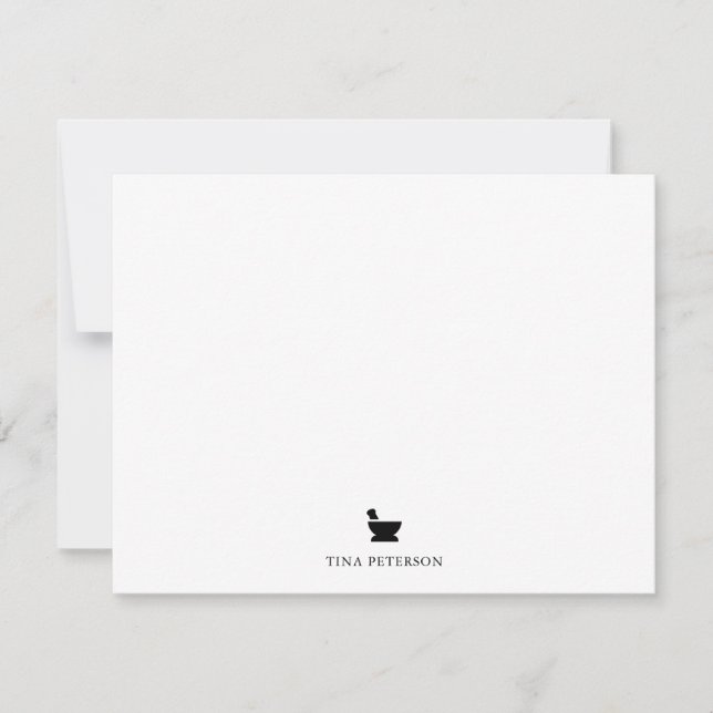 Mortar & Pestle Pharmacy School Student Gift - Anteckningskort (Framsida)