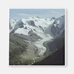 Mortaratch glaciär i Schweitz Magnet