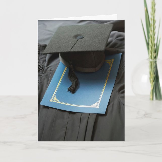 Mortarboard, ort, Studenten-programkort Kort (Framsida)