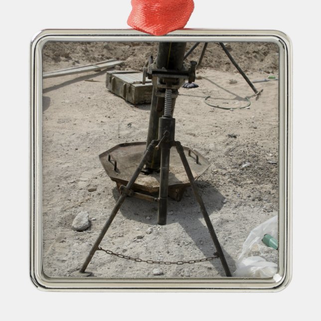 Mortarrör Julgransprydnad Metall (Framsidan)