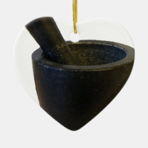Mortel och Pestle Julgransprydnad Keramik