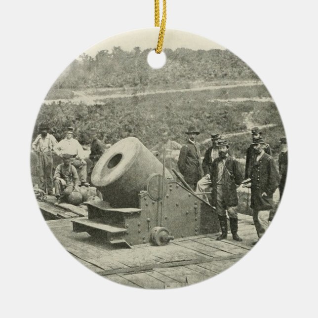 Morteln för inbördeskrigdiktatorSiege på Julgransprydnad Keramik (Framsidan)