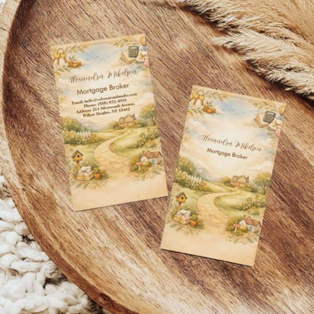 Mortgage Broker Professional Branding Visitkort (Skapare uppladdad)