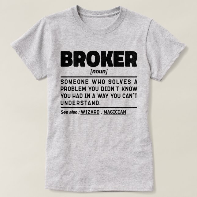 Mortgage Broker Worker för Coola av onlinedefiniti T Shirt (Design framsida)