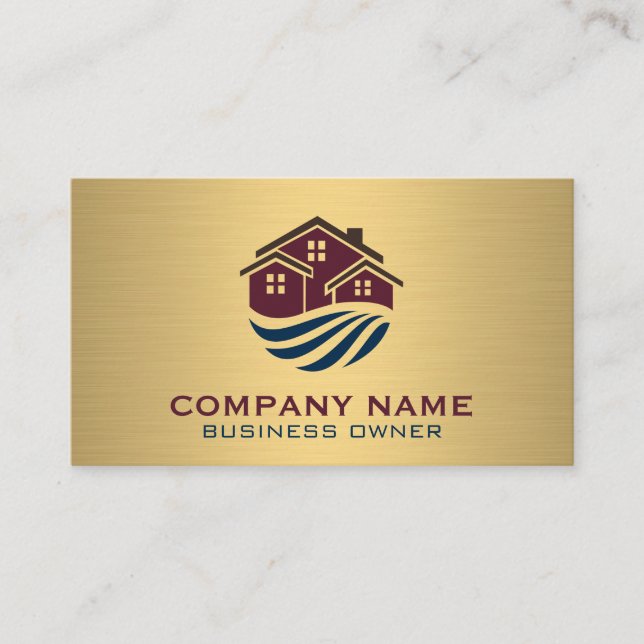 Mortgage House Real Gods logotyp Visitkort (Framsida)