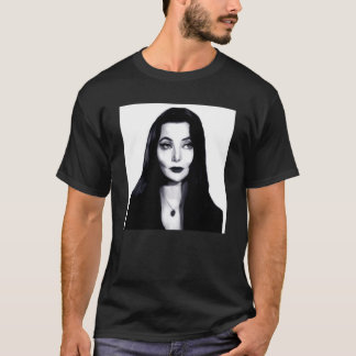 Morticia Addams Mörk Porträtt Classic T-Shirt