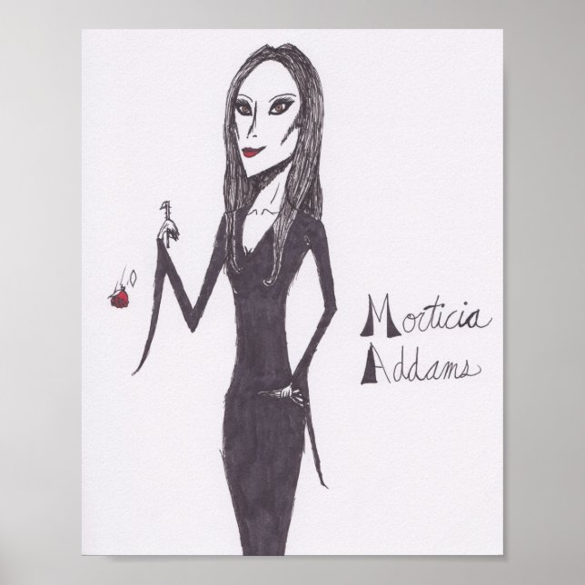 Morticia Addams Poster (Framsidan)