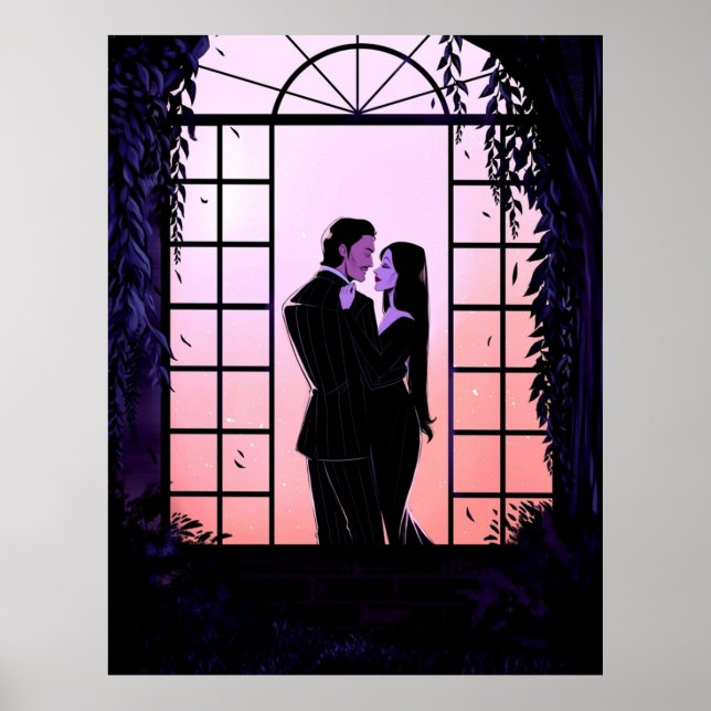 Morticia och Gomez Poster (Framsidan)