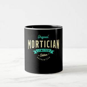 Mortician Funny Job Title Profement Två-Tonad Mugg