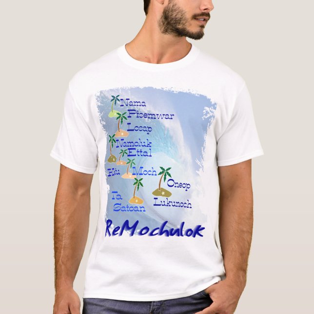 Mortlock ökarta tee (Framsida)