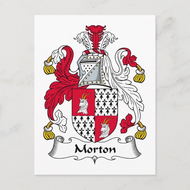 Morton Family Crest Vykort (Framsida)