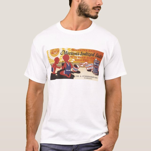 Morton Iodized den salt annonsen från en Tröja (Framsida)