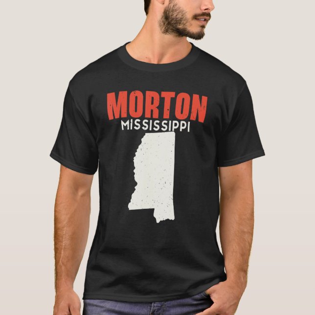 Morton Mississippi USA State America Travel Missis T Shirt (Framsida)
